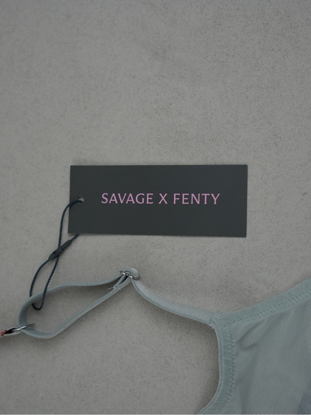 Savage X Fenty Floral Lace Underwire Bra & Thong Set in Mint with Pink & Yellow - Picture 2 of 7